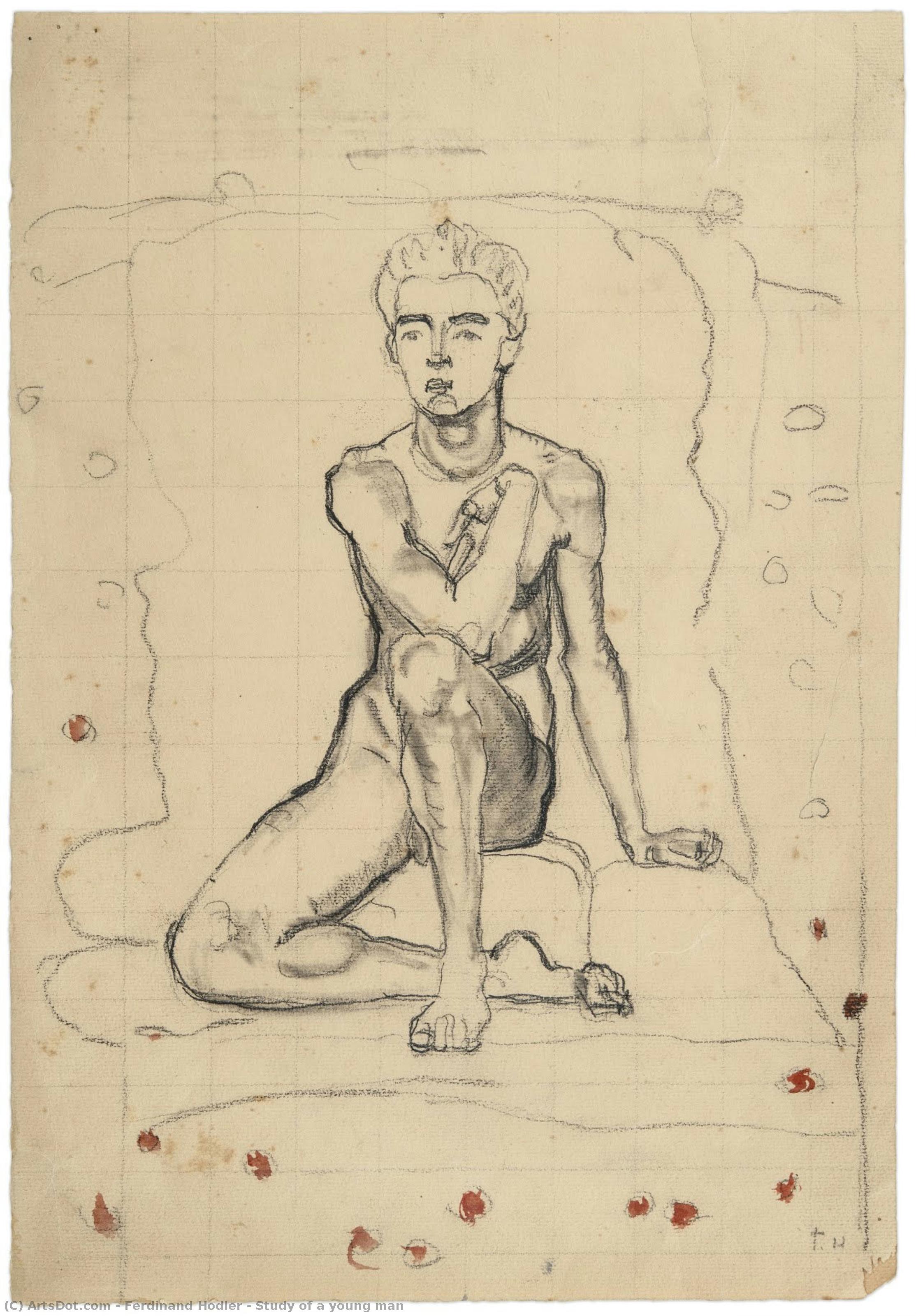 Estudio De Un Joven — Ferdinand Hodler