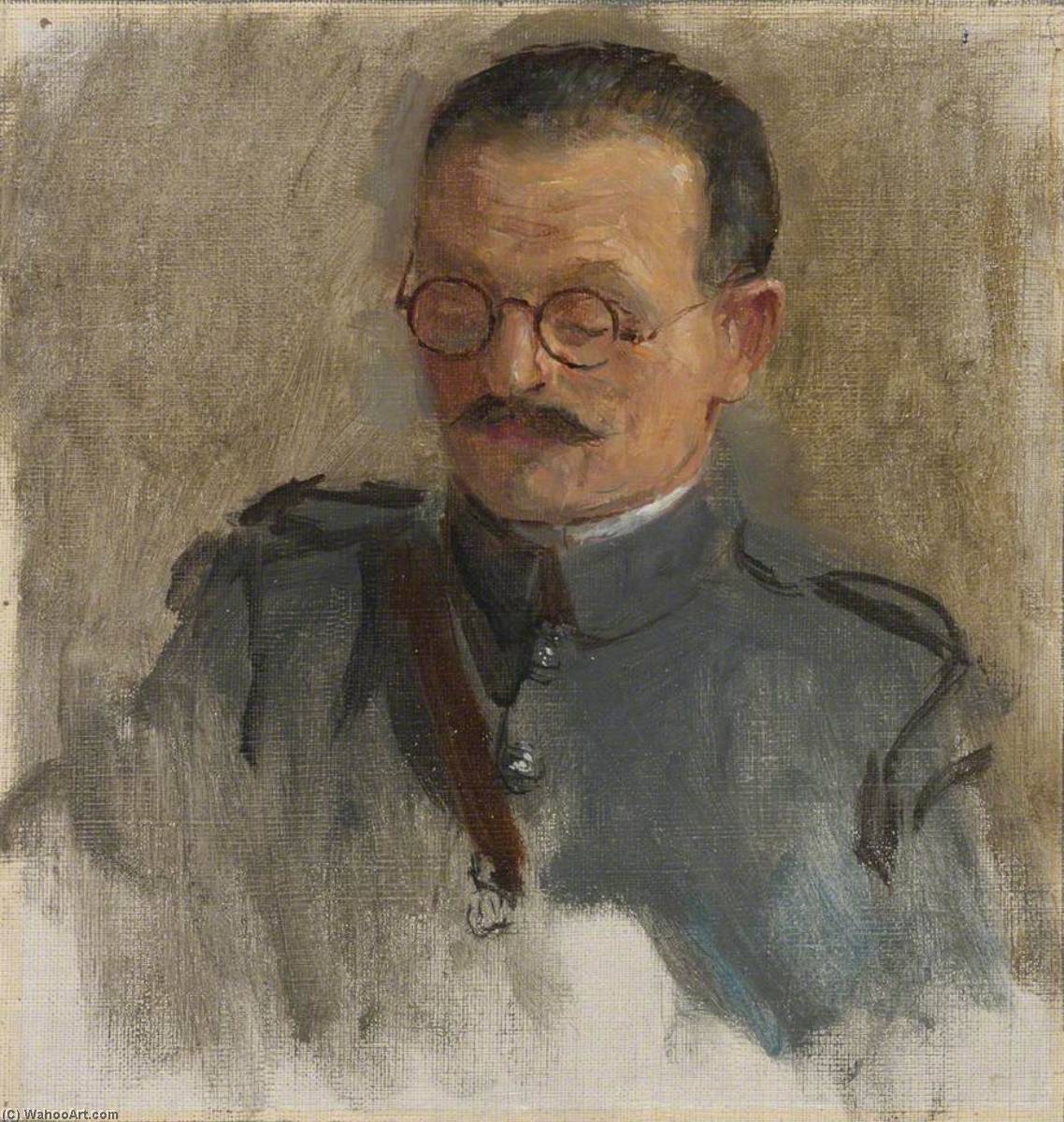 General Maxime Weygand (1867–1965) (preparatory Study For 'the Supreme War Council In Session At Versailles On 3rd July 1918') — Herbert Arnould Olivier