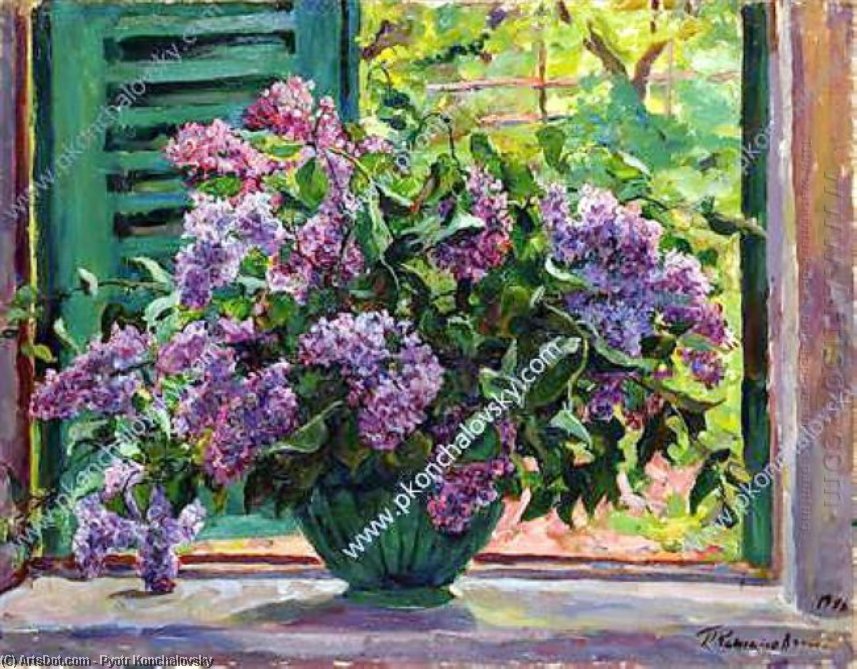 Still Life. Lilacs On The Window. — Pyotr Konchalovsky
