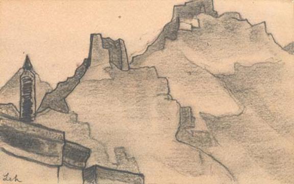 Leh. Sketch 2 — Nicholas Roerich