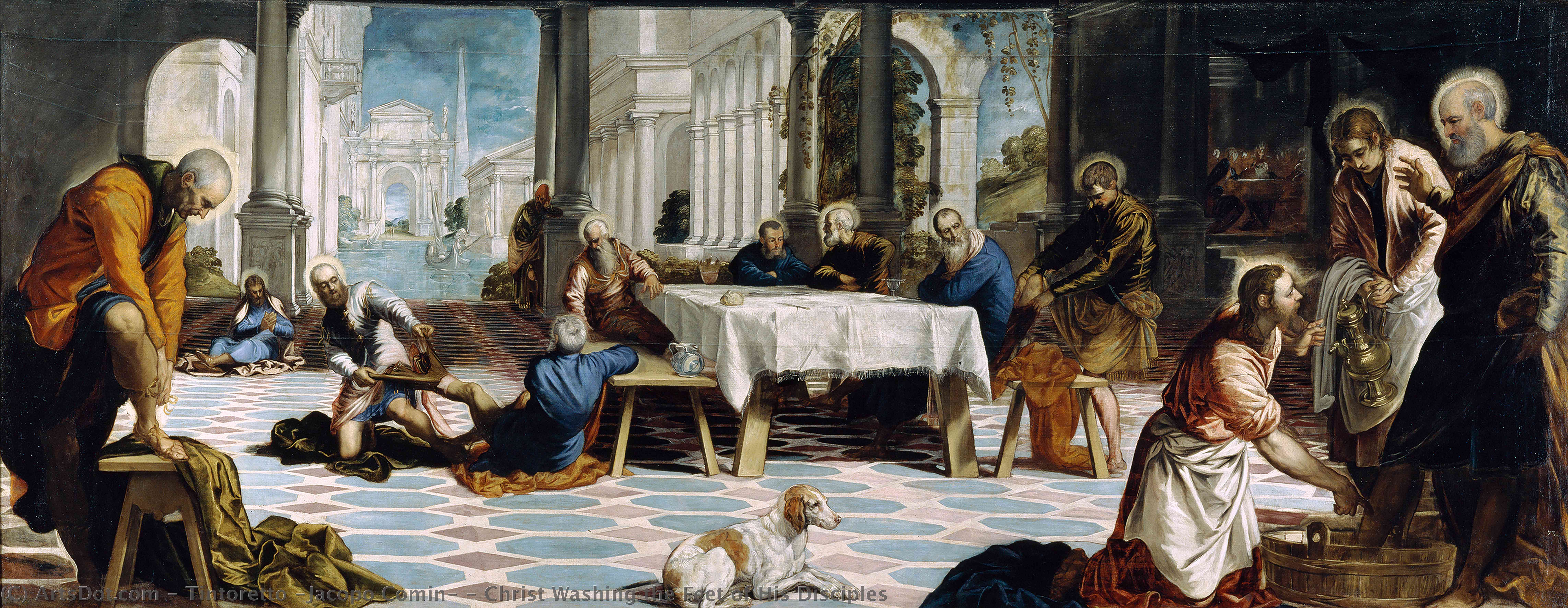 Christ Washing The Feet Of His Disciples — Jacopo Tintoretto