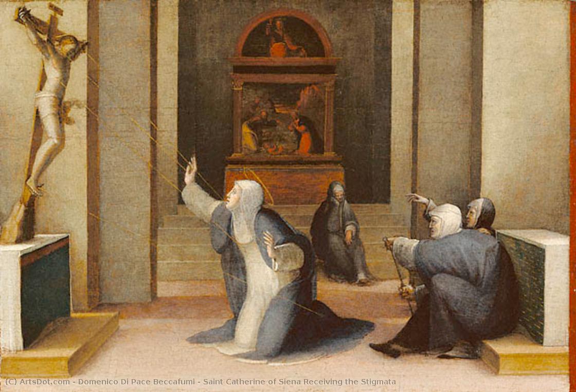 Saint Catherine Of Siena Receiving The Stigmata — Domenico Di Pace Beccafumi