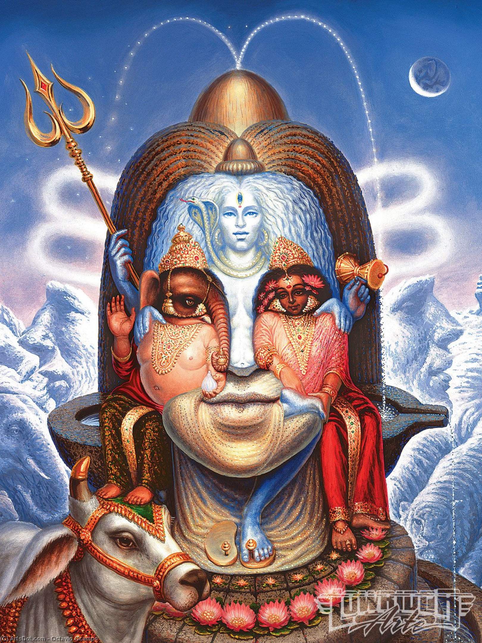 Woman And Mountains Shiva — Octavio Ocampo