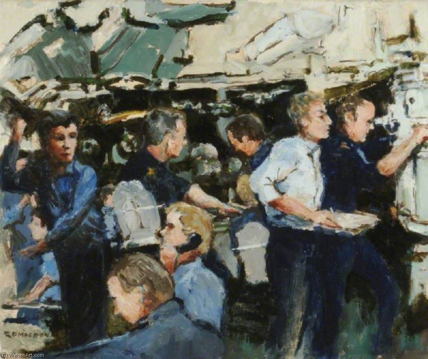 Control Room Of Hms 'renown' — Roderick Macdonald