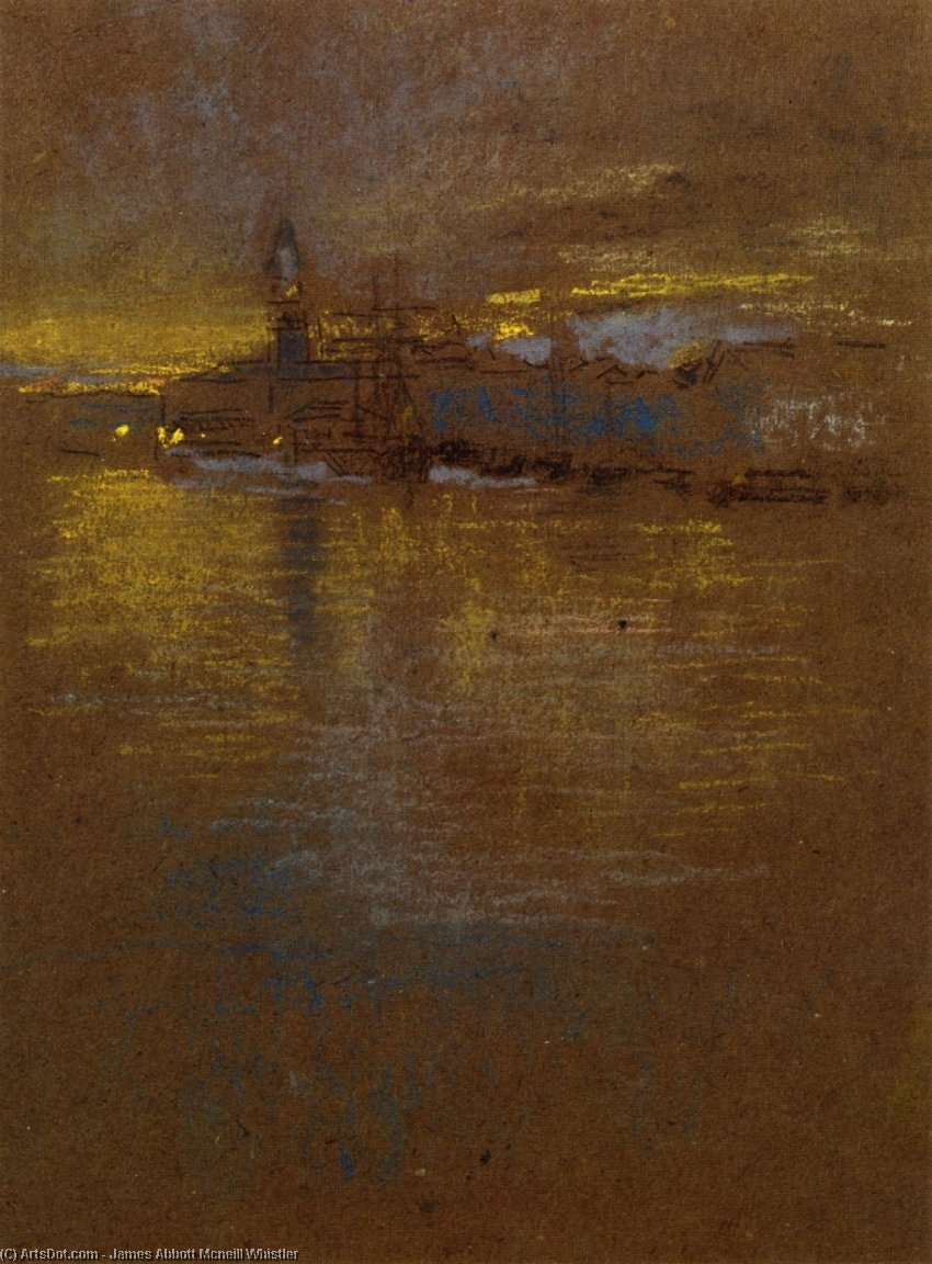 View Across The Lagoon — James Abbott Mcneill Whistler