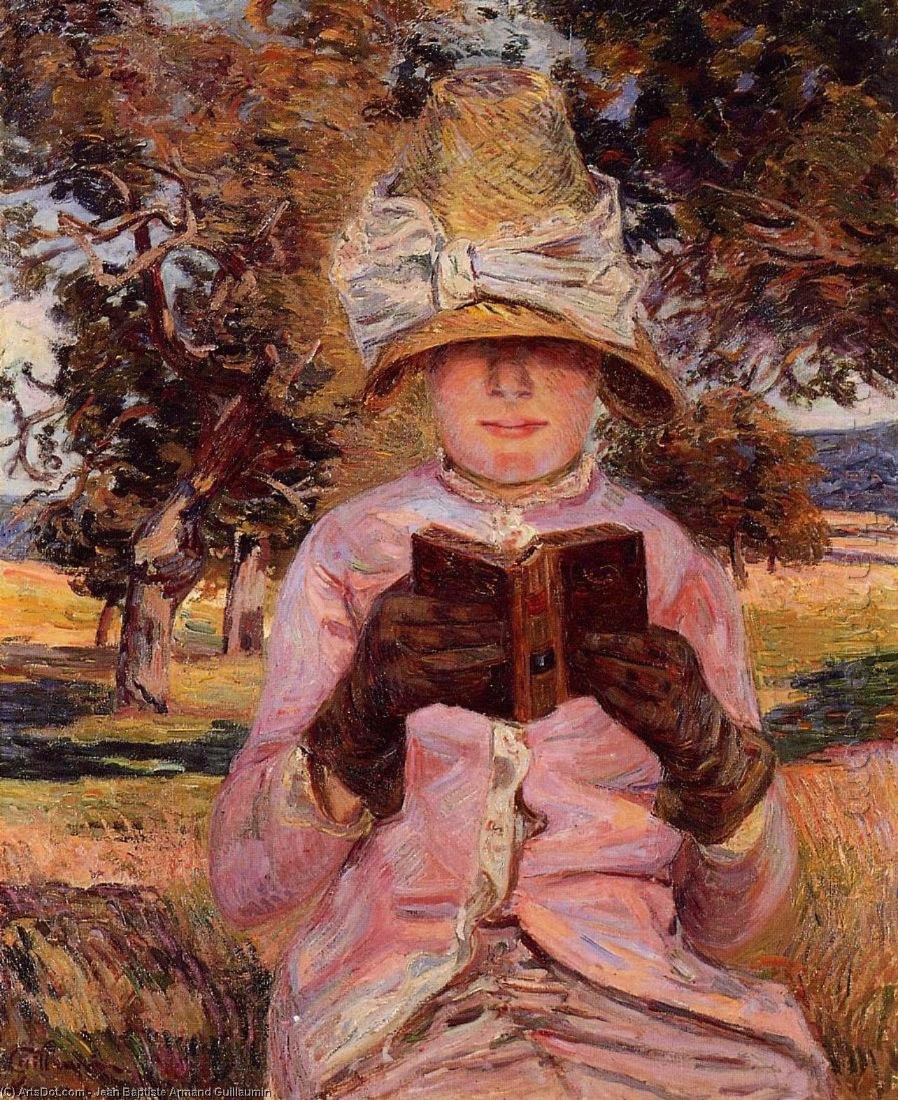 Madame Guillaumin Reading — Ferdinand Guillaumin