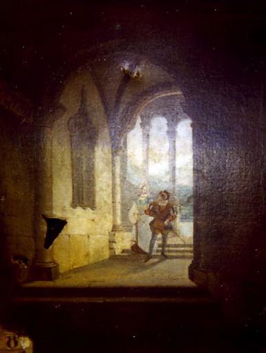 Le Cloître, Jeune Seigneur Et Sa Dame — François Marius Granet