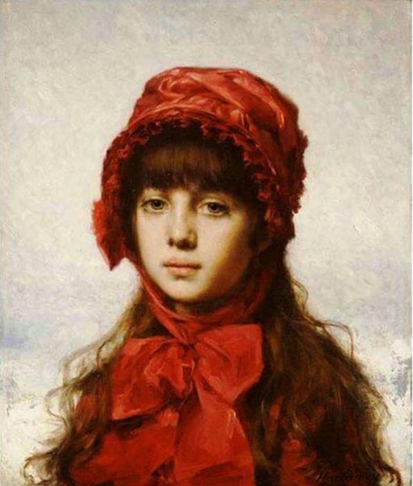 The Red Bonnet — Alexei Alexeievich Harlamoff