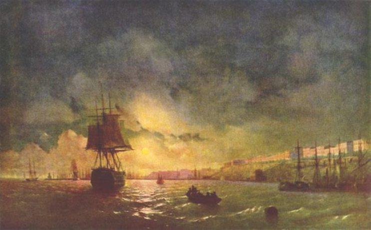 Odessa At Night — Ivan Konstantinovich Aivazovsky