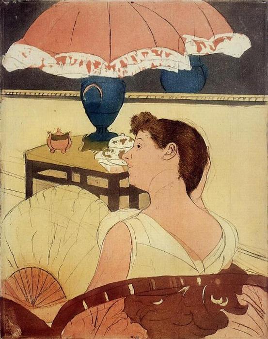 The Lamp — Mary Stevenson Cassatt