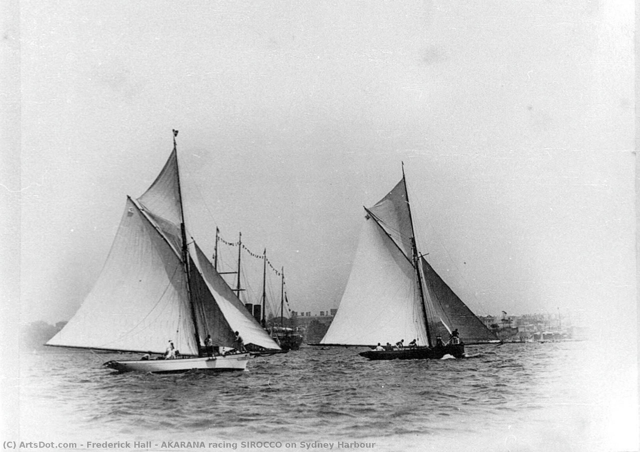 Akarana Racing Sirocco On Sydney Harbour — Frederick Hall