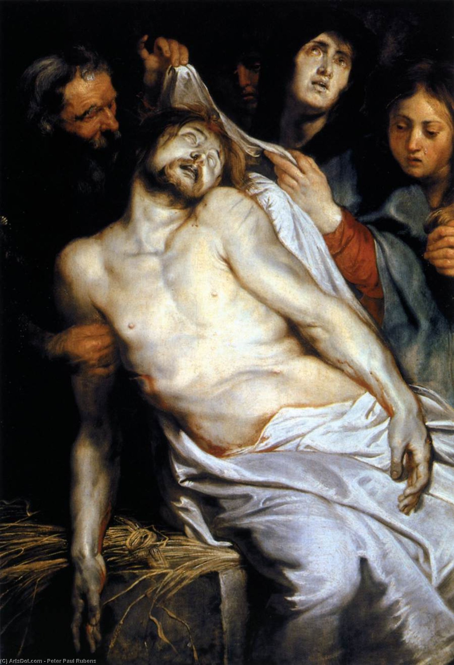 Lamentation (christ On The Straw) — Peter Paul Rubens