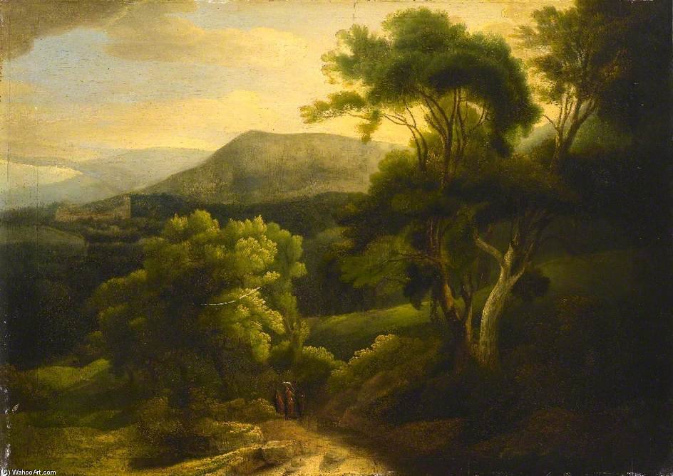 At Tivoli, Mountain Landscape In The Alban Hills, Italy — Francis Towne