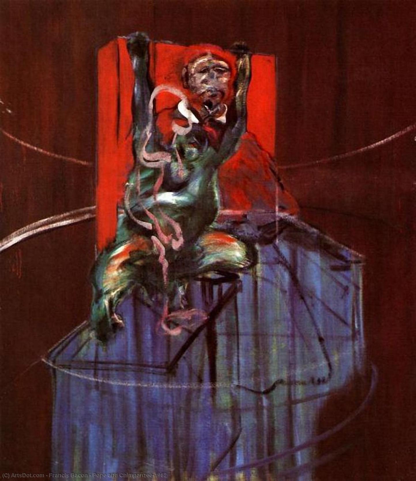 Pope And Chimpanzee,1962 — Francis Bacon