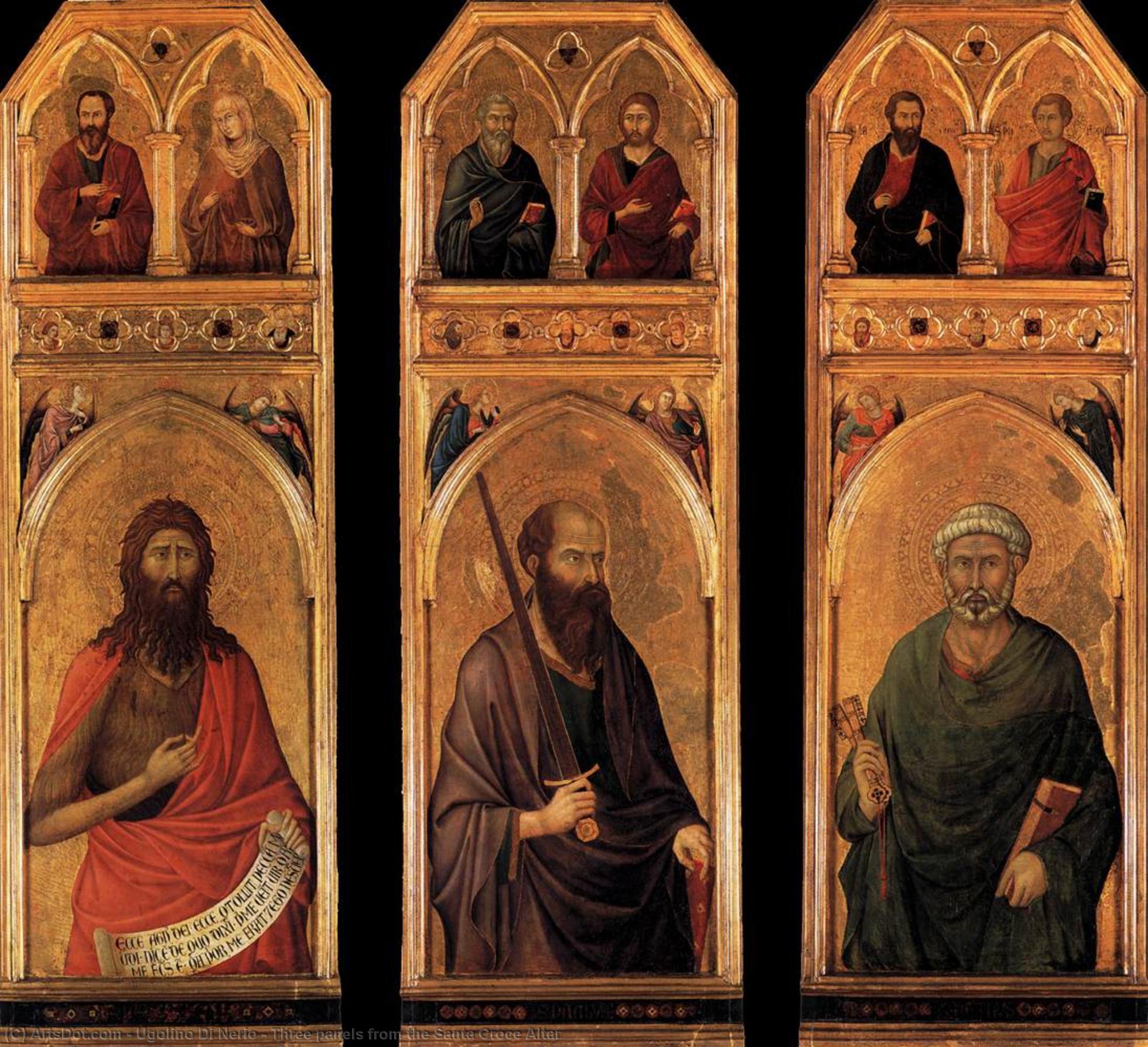 Three Panels From The Santa Croce Altar — Ugolino Di Nerio