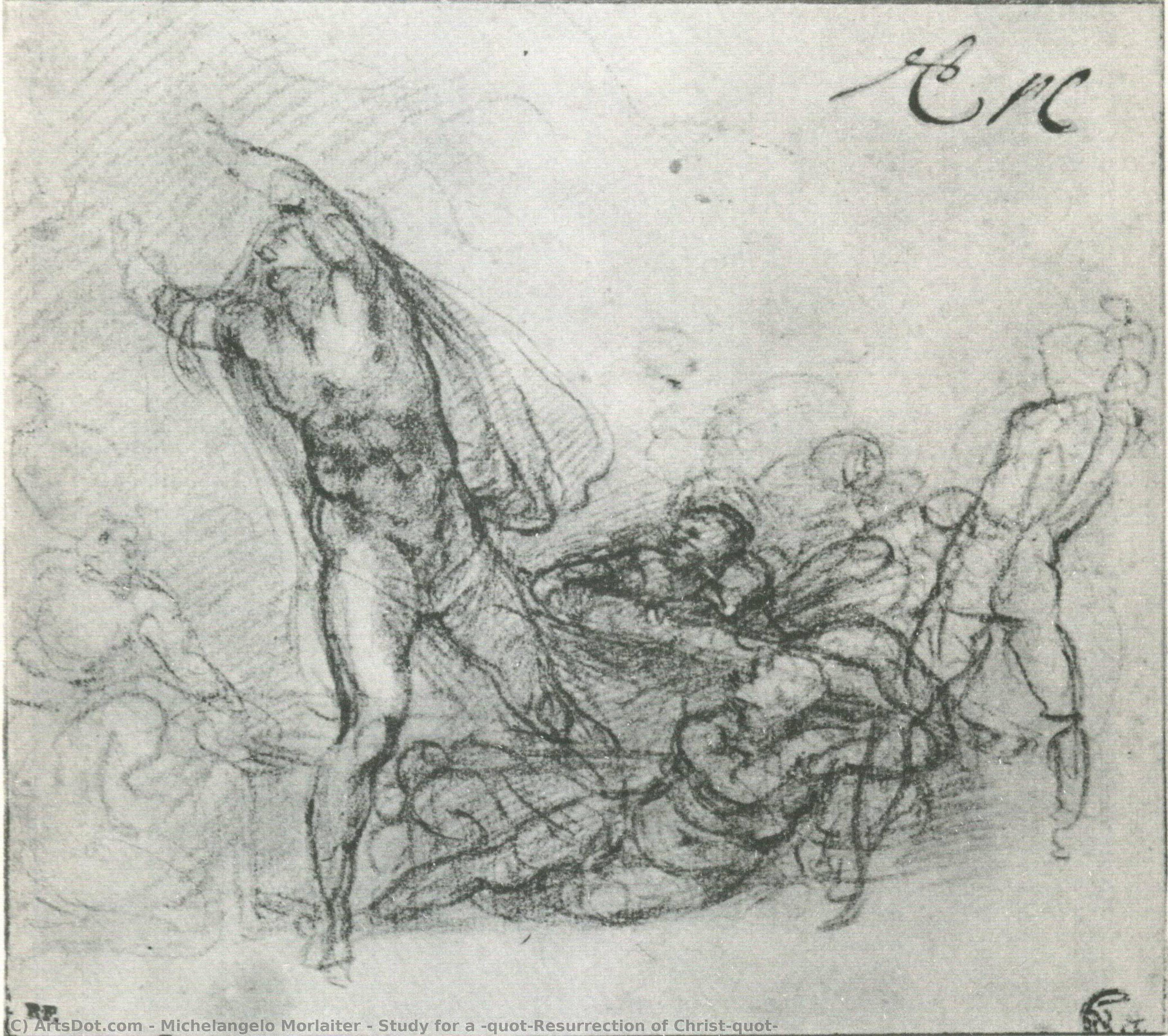 Study For A ^quot;resurrection Of Christ^quot; — Michelangelo Morlaiter