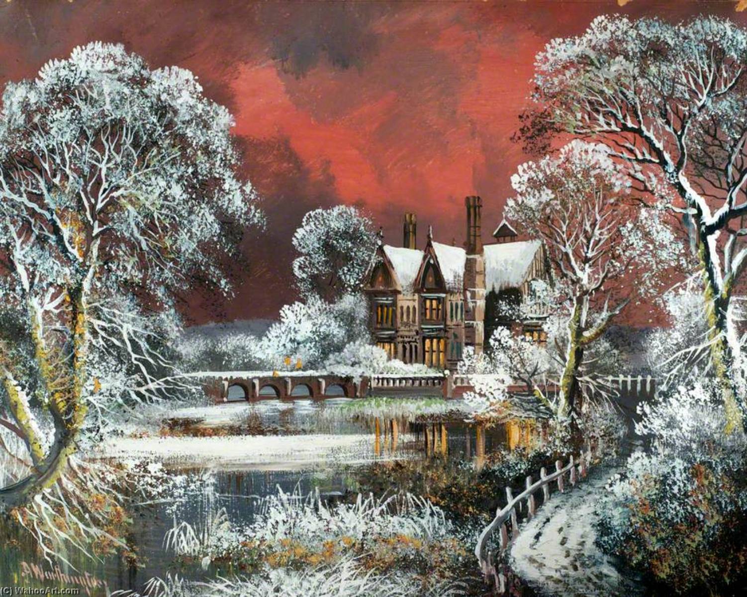 Mansion In The Snow — Alfred Worthington