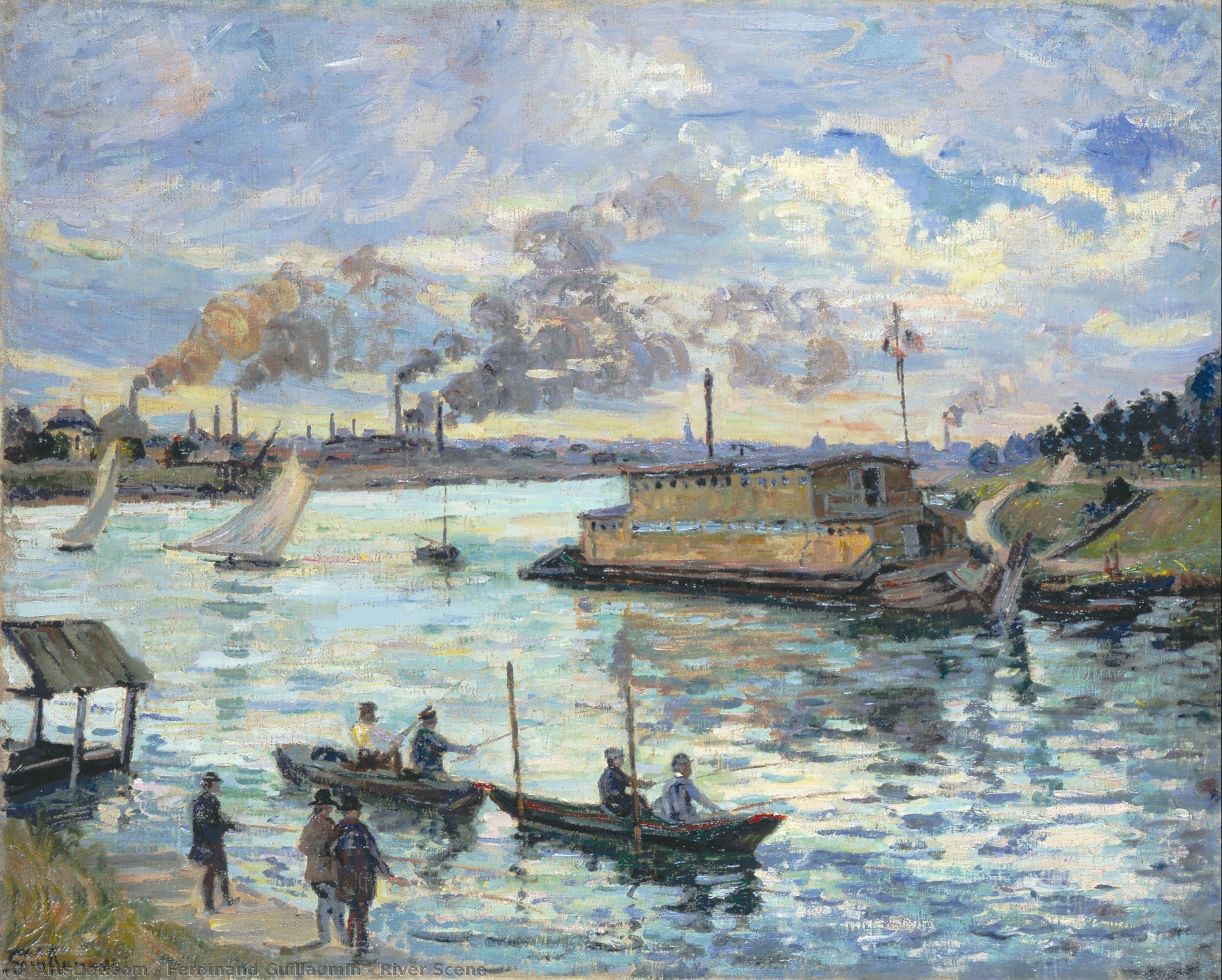 River Scene — Ferdinand Guillaumin