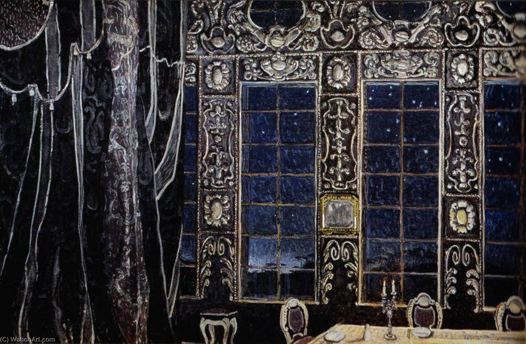 Dom Juan's Dining Room (also Known As Set Design For Act Iv Of Moliére's Comedy Dom Juan ) — Alexander Golovin