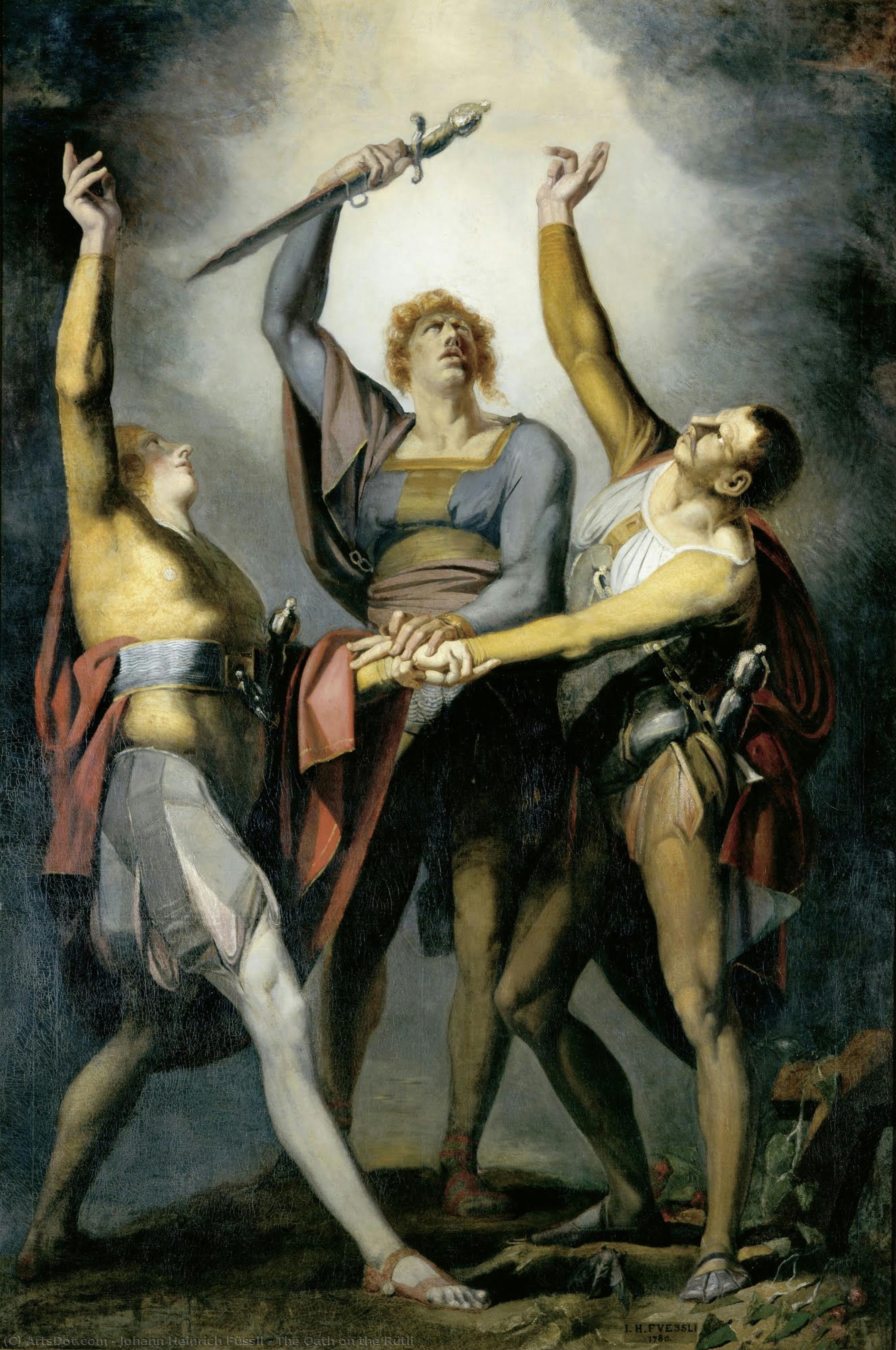 The Oath On The Rütli — Johann Heinrich Füssli