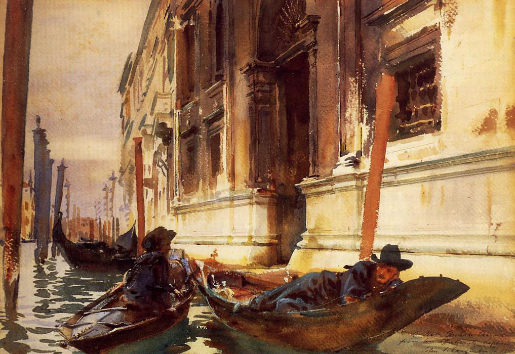 Gondoliers's-siesta — John Singer Sargent