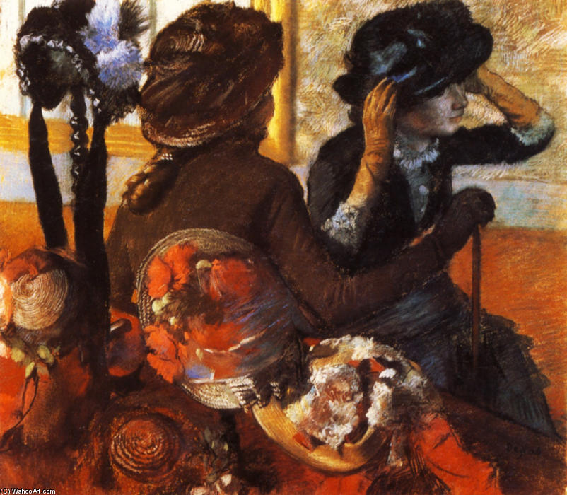 At The Milliner's — Edgar Degas