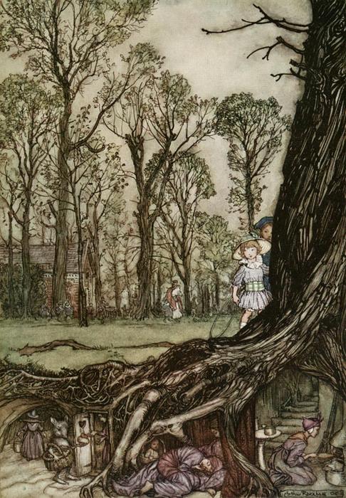 The Fairies Would Hide Until Dusk — Arthur Rackham