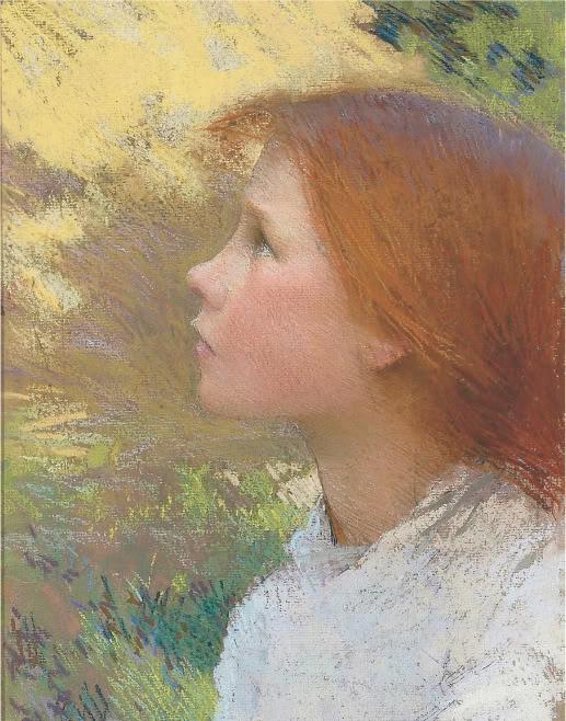 Head Of A Young Girl — Sir George Clausen