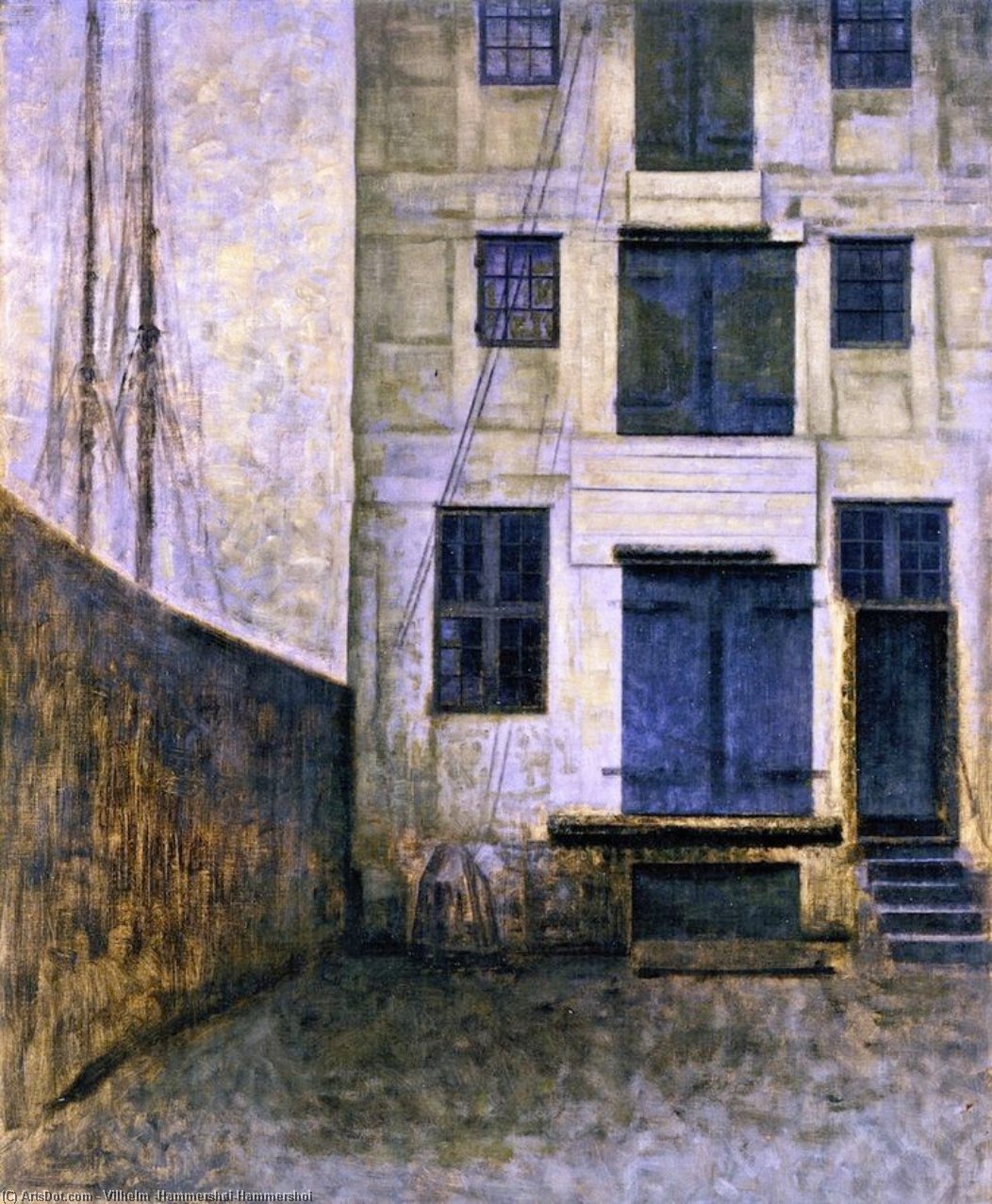 Old Warehouse, Christianshavn — Vilhelm (hammershøi)hammershoi