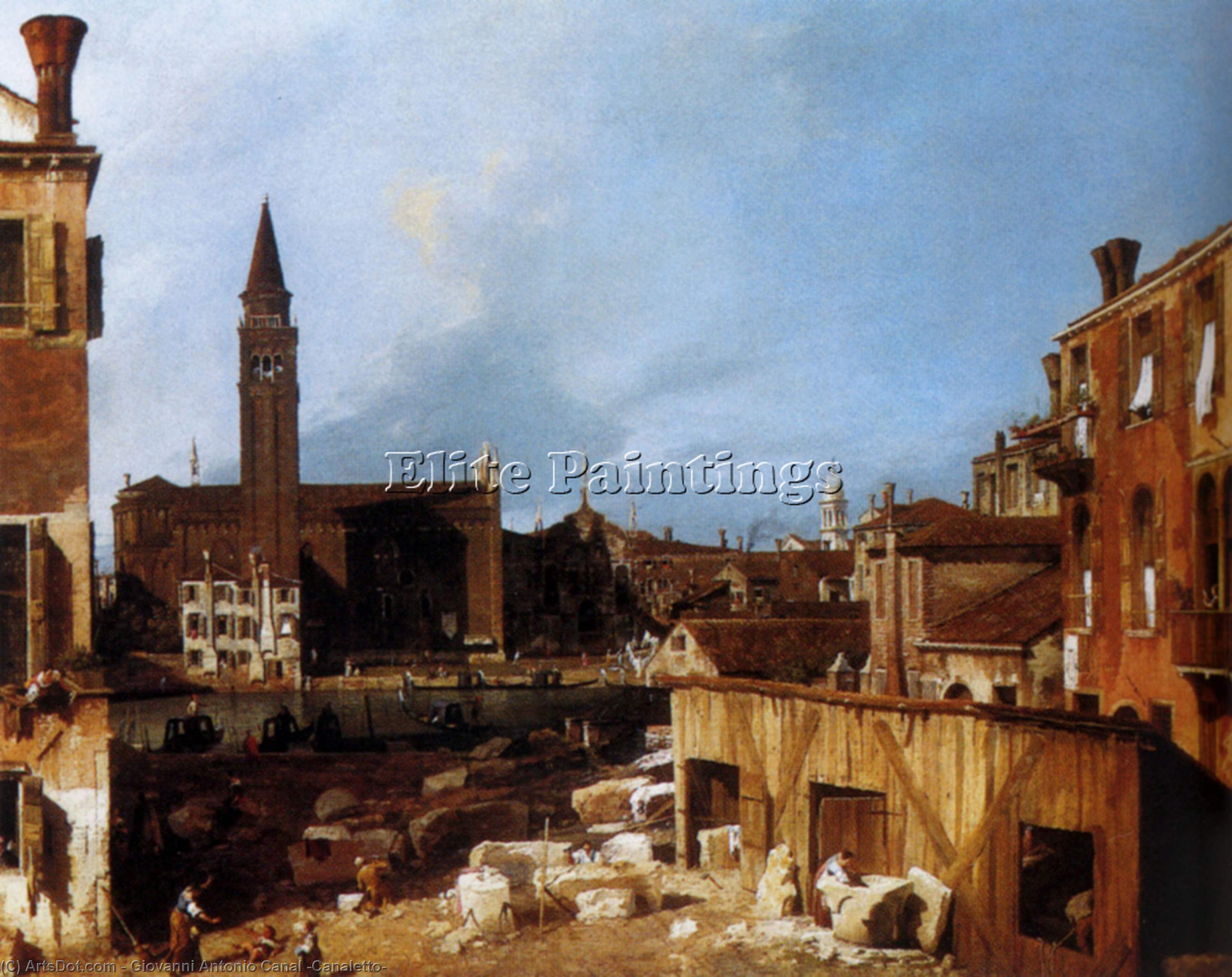 Stonemason's Yard — Canaletto
