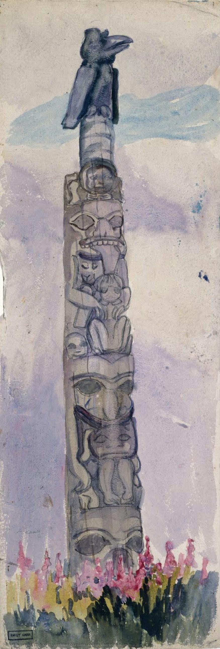 Untitled [skedans, Queen Charlotte Islands] — Emily Carr