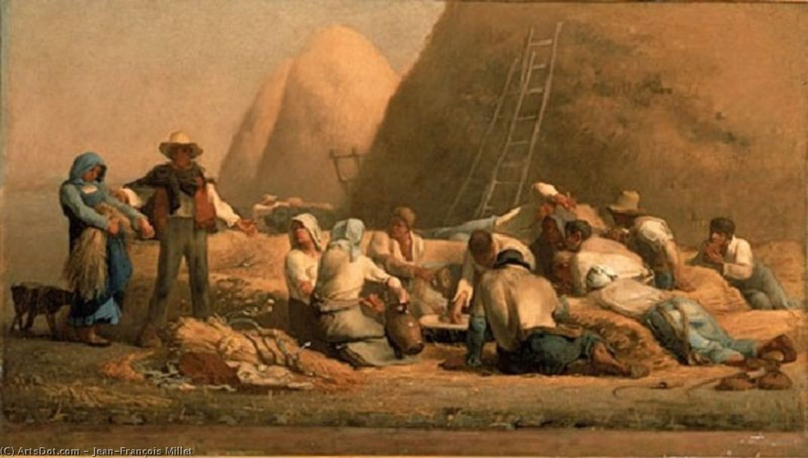 Harvesters Resting Ruth And Boaz — Jean-françois Millet