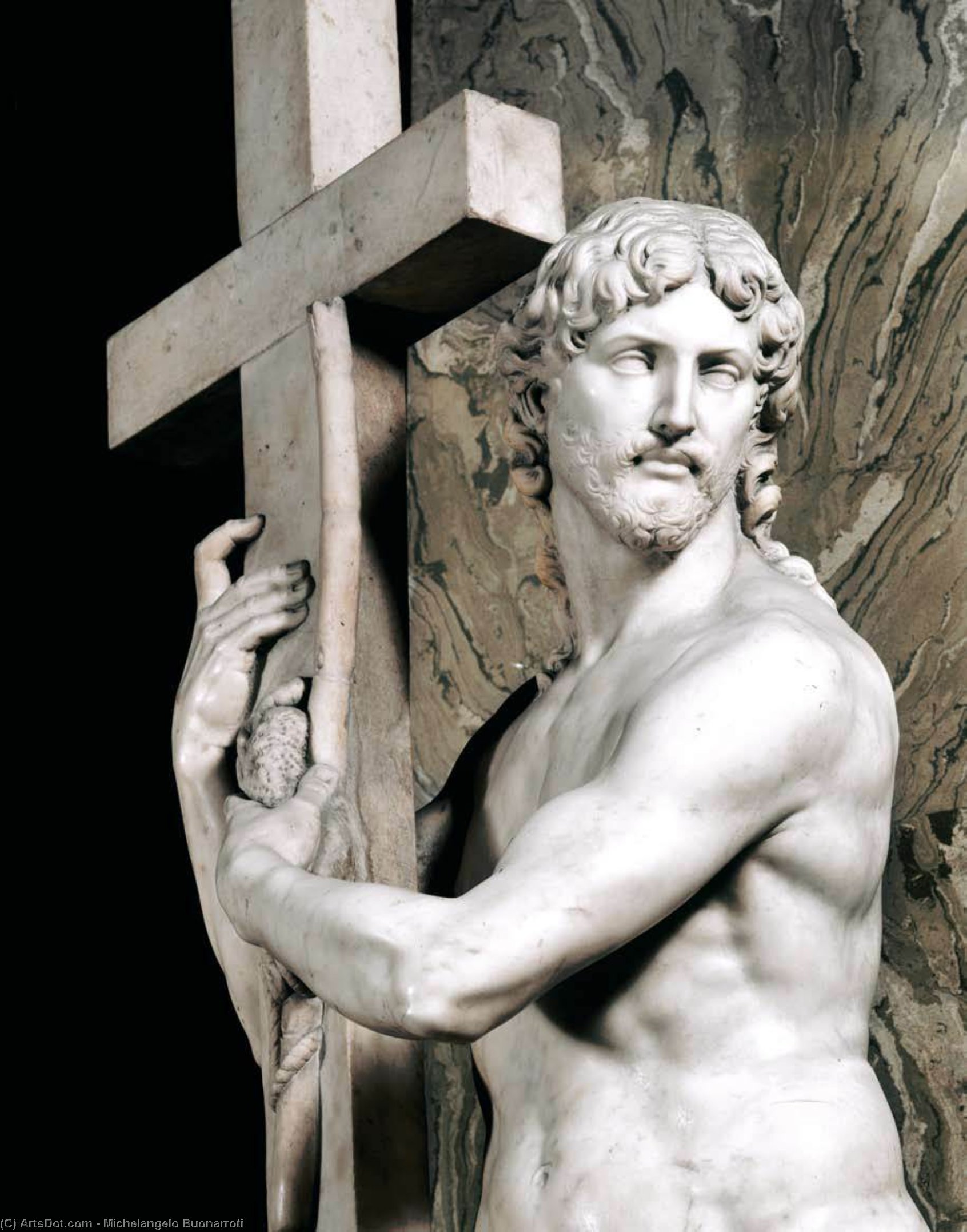 Risen Christ (detail) — Michelangelo Buonarroti