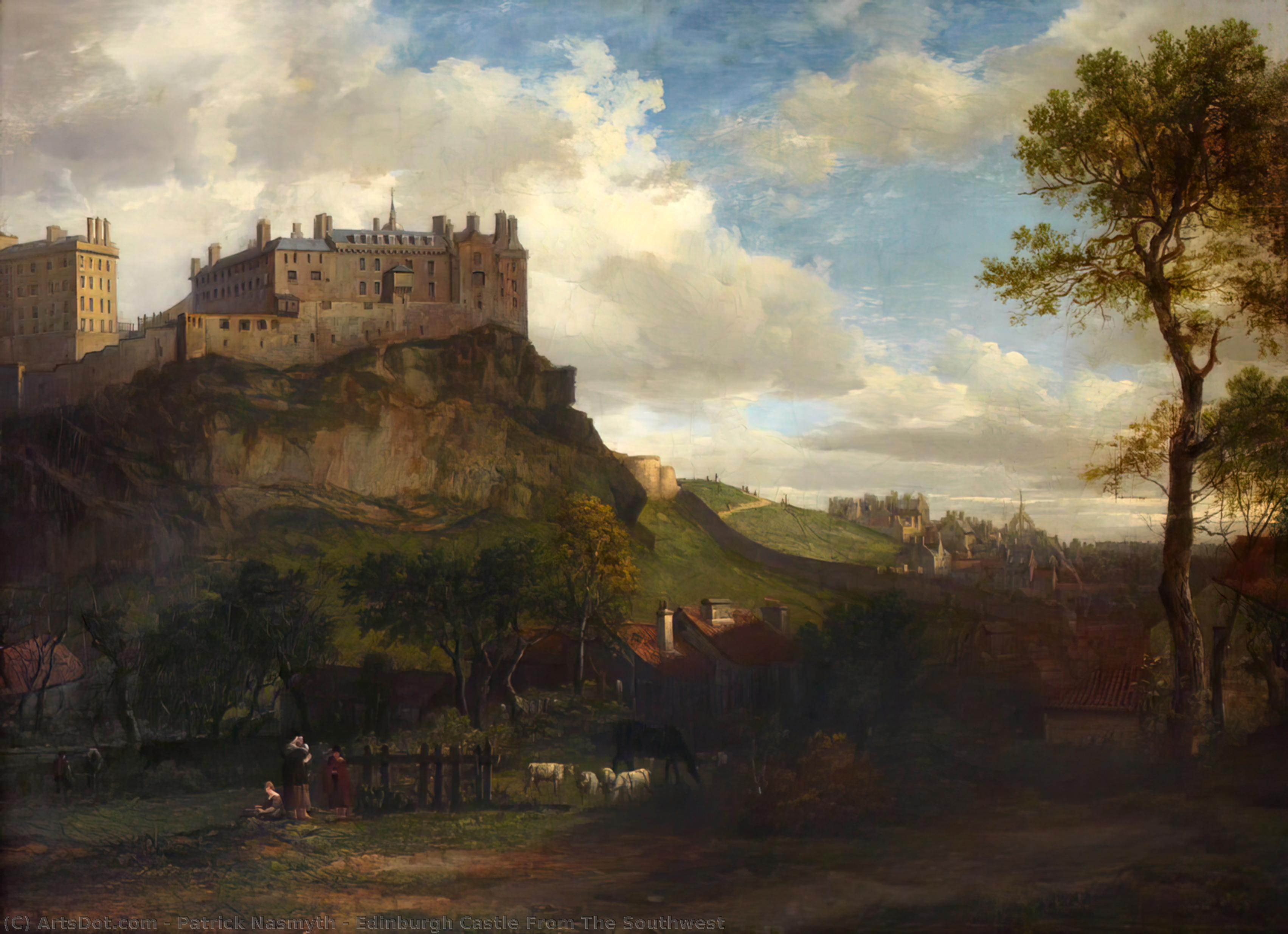 Edinburgh Castle From The Southwest — Patrick Nasmyth