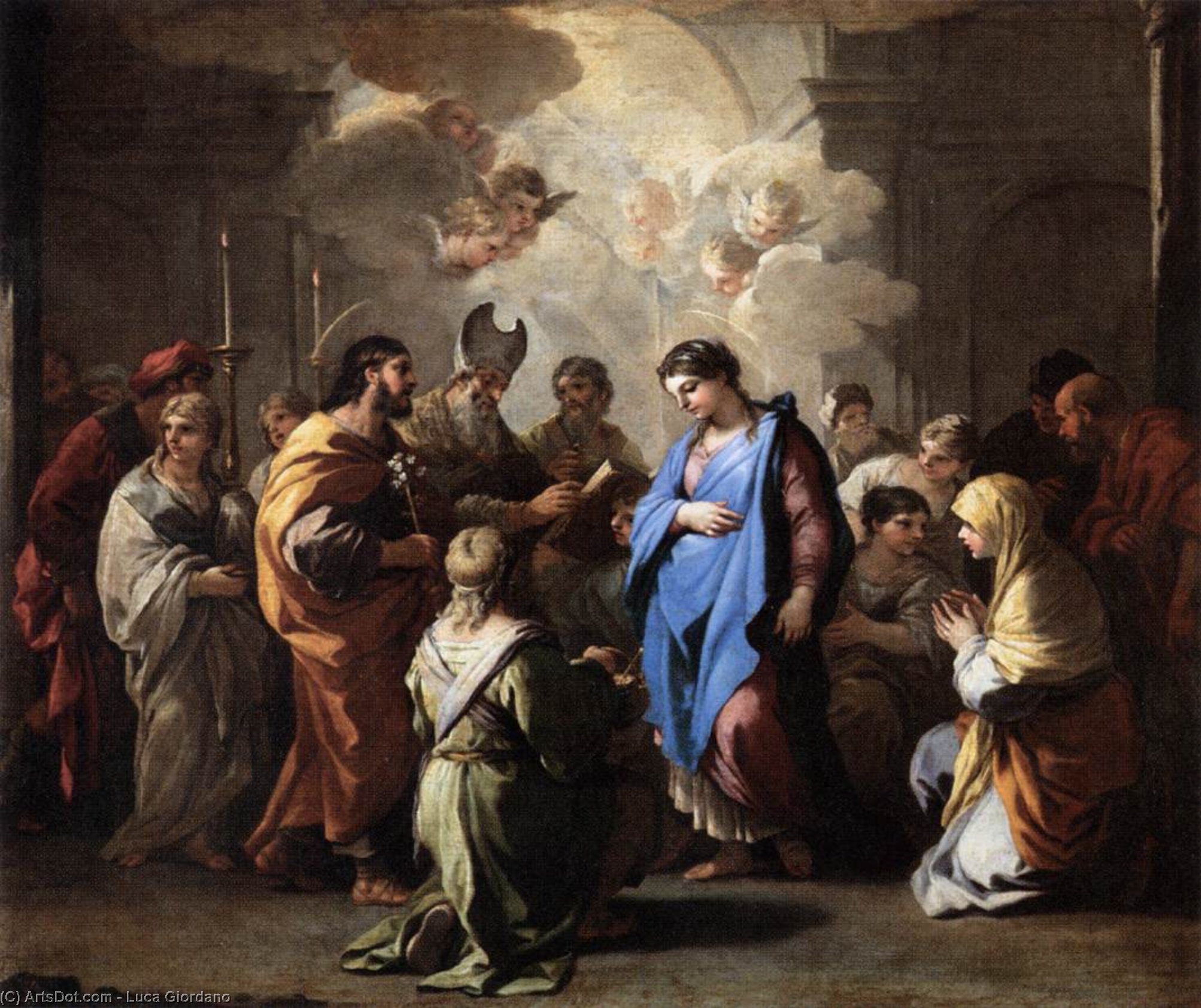 Marriage Of The Virgin — Luca Giordano