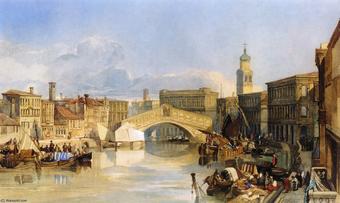 The Rialto Bridge - Venice — William James Müller