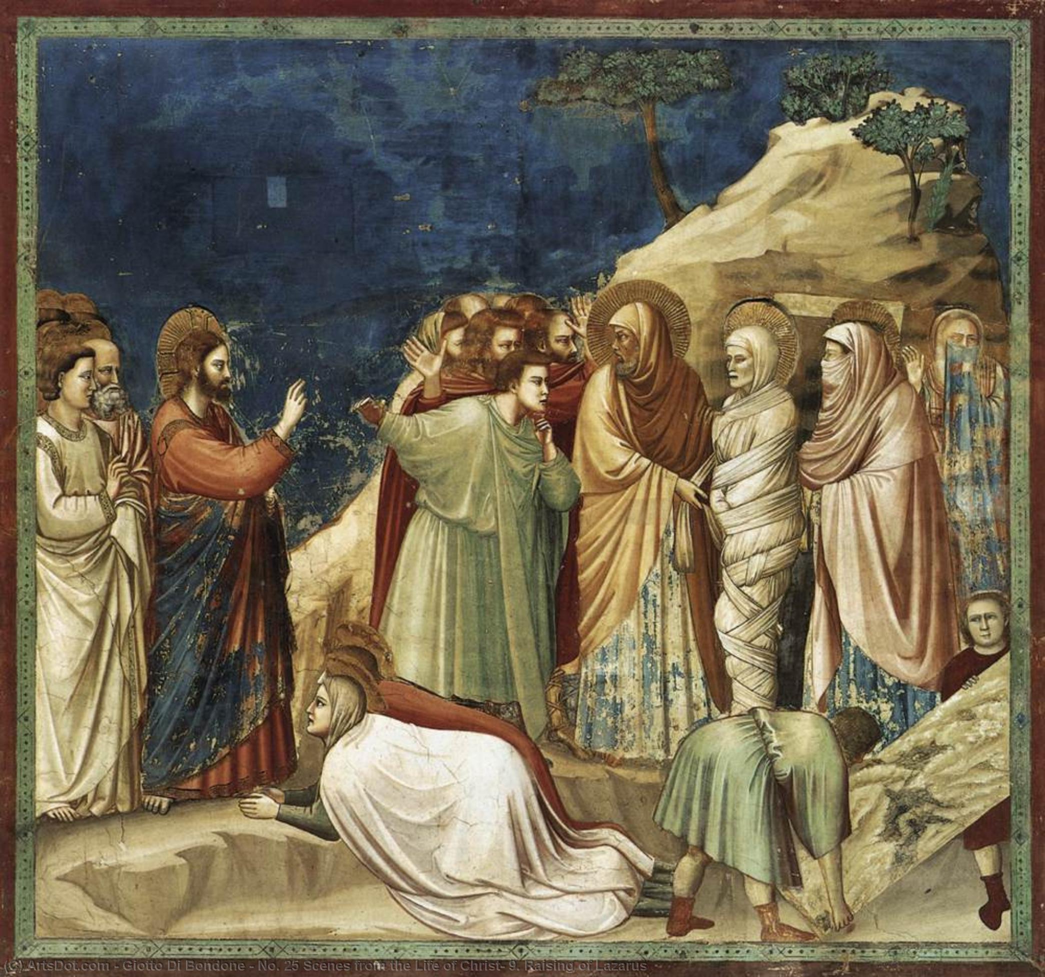 No. 25 Scenes From The Life Of Christ: 9. Raising Of Lazarus — Giotto Di Bondone