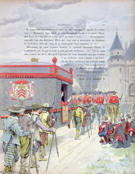 Travelling In A Litter When An Old Man — Maurice Leloir