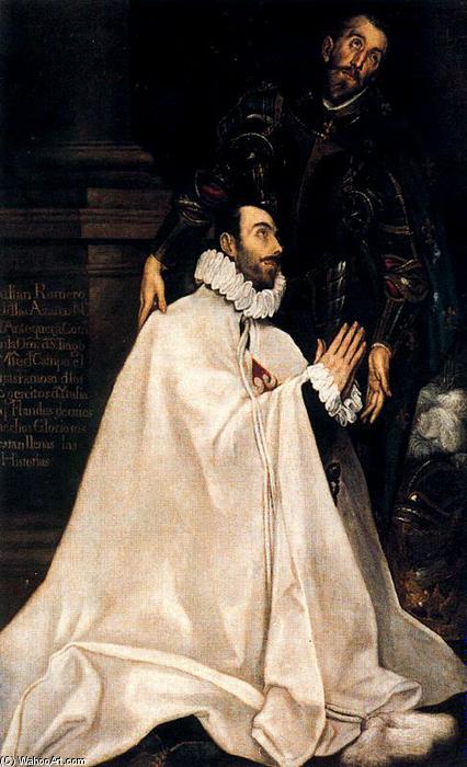Julián Romero De Las Azanas And His Patron Saint — El Greco
