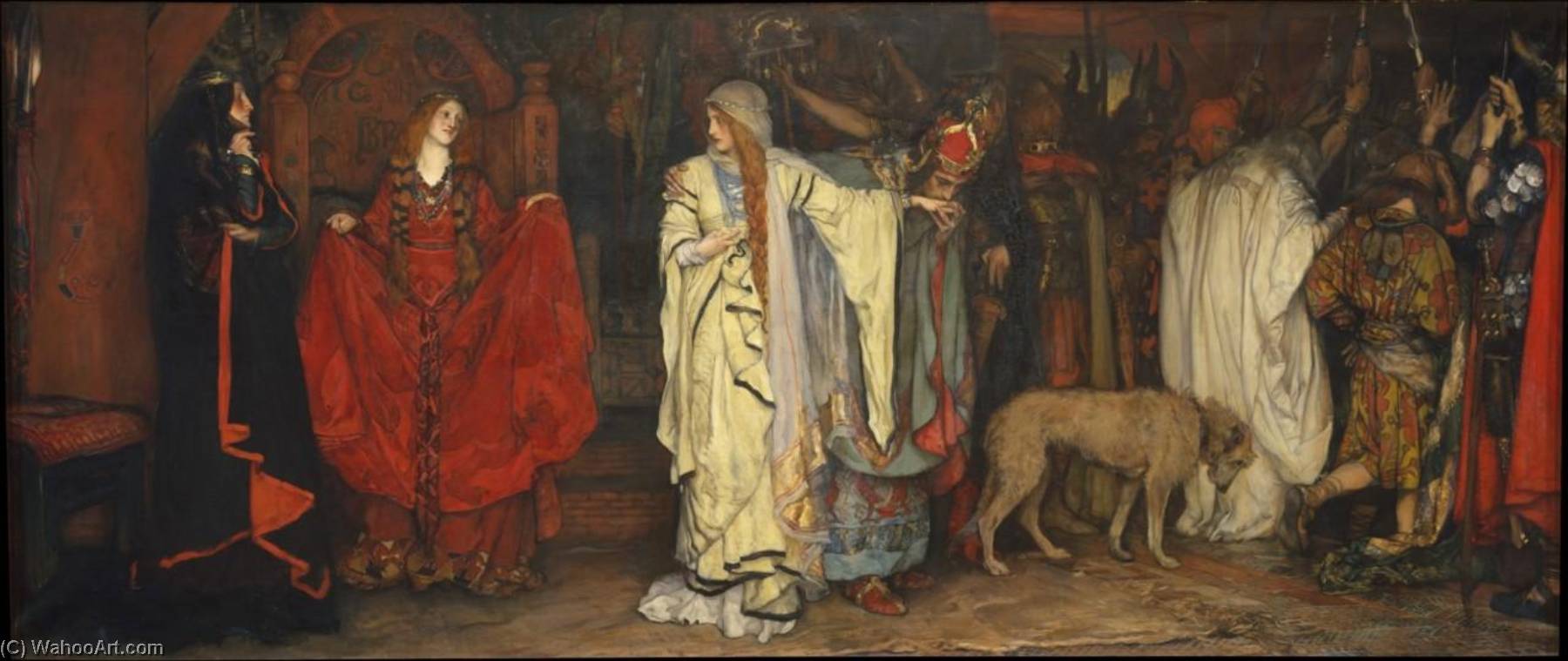 King Lear. Cordelia's Farewell (also Known As King Lear Act I, Scene I) — Edwin Austin Abbey