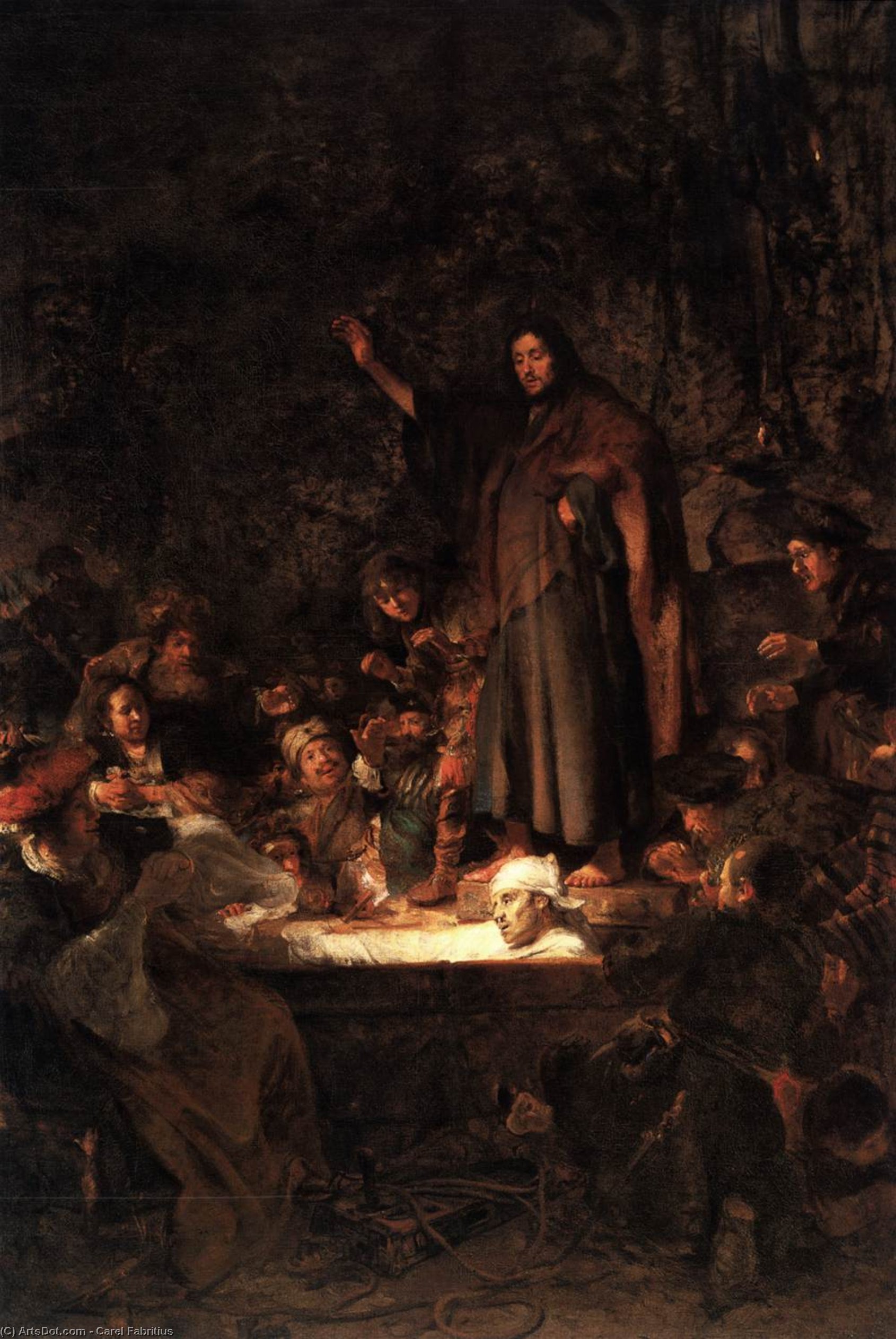 The Raising Of Lazarus — Carel Fabritius