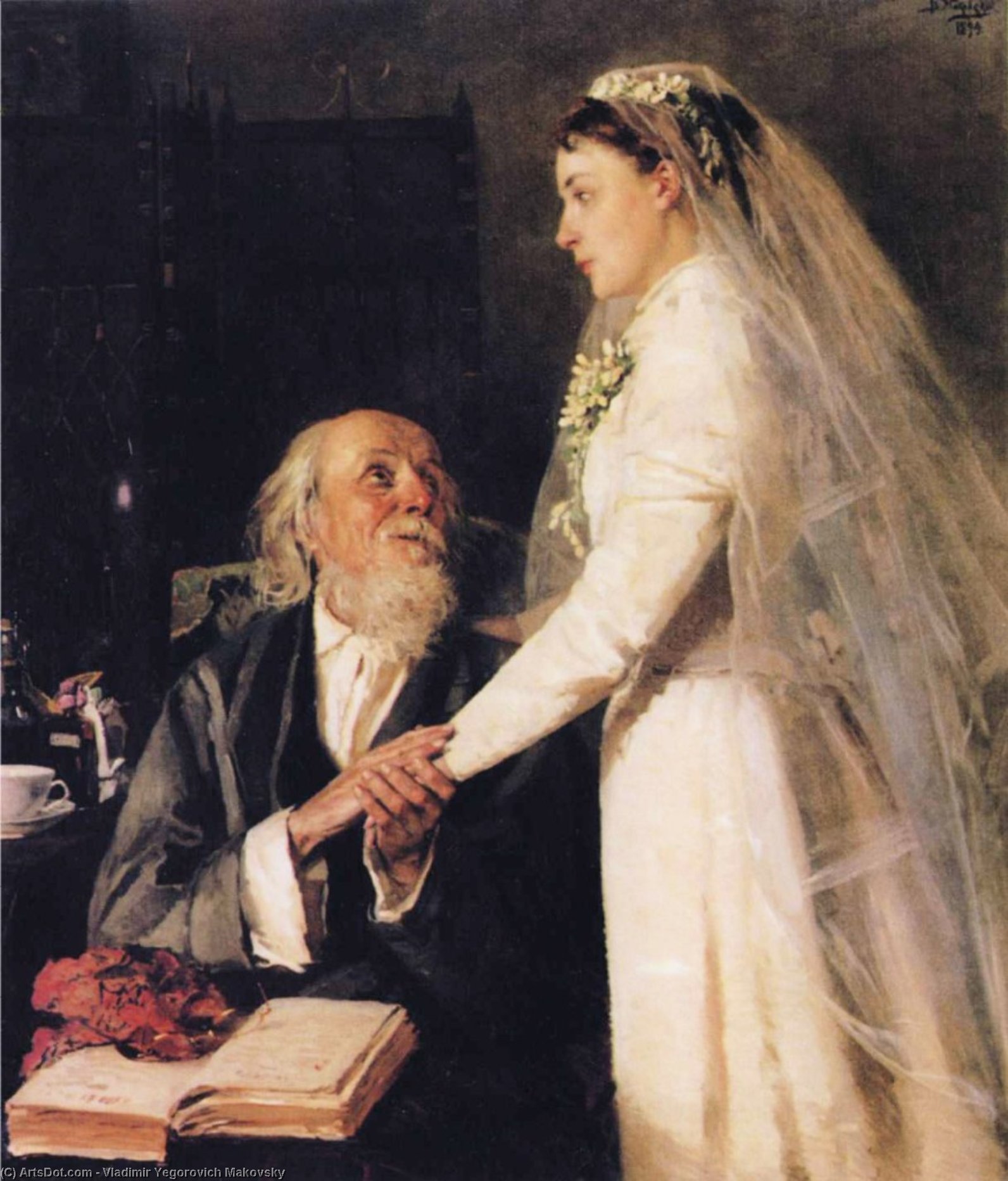 Goodbye, Papa — Vladimir Yegorovich Makovsky