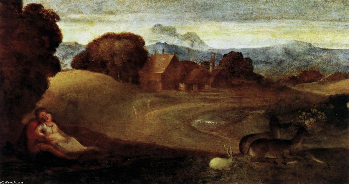 The Birth Of Adonis (detail) — Titian