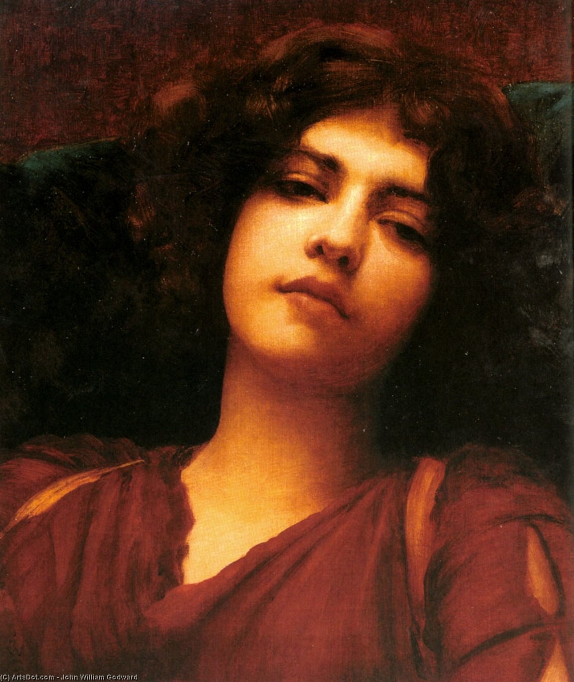 Reverie (study) — R.b.a John William Godward