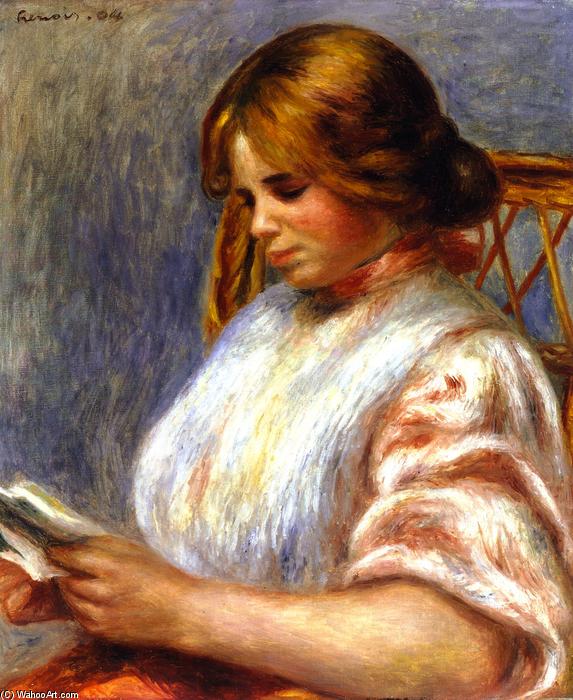 Reader In A Caned Chair — Pierre-auguste Renoir