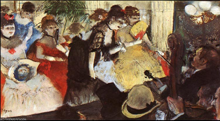 Cabaret, — Edgar Degas
