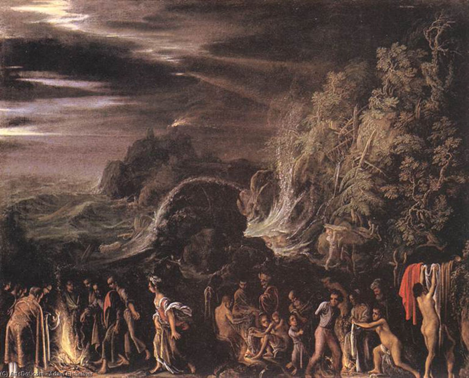 St Paul At Malta — Adam Elsheimer