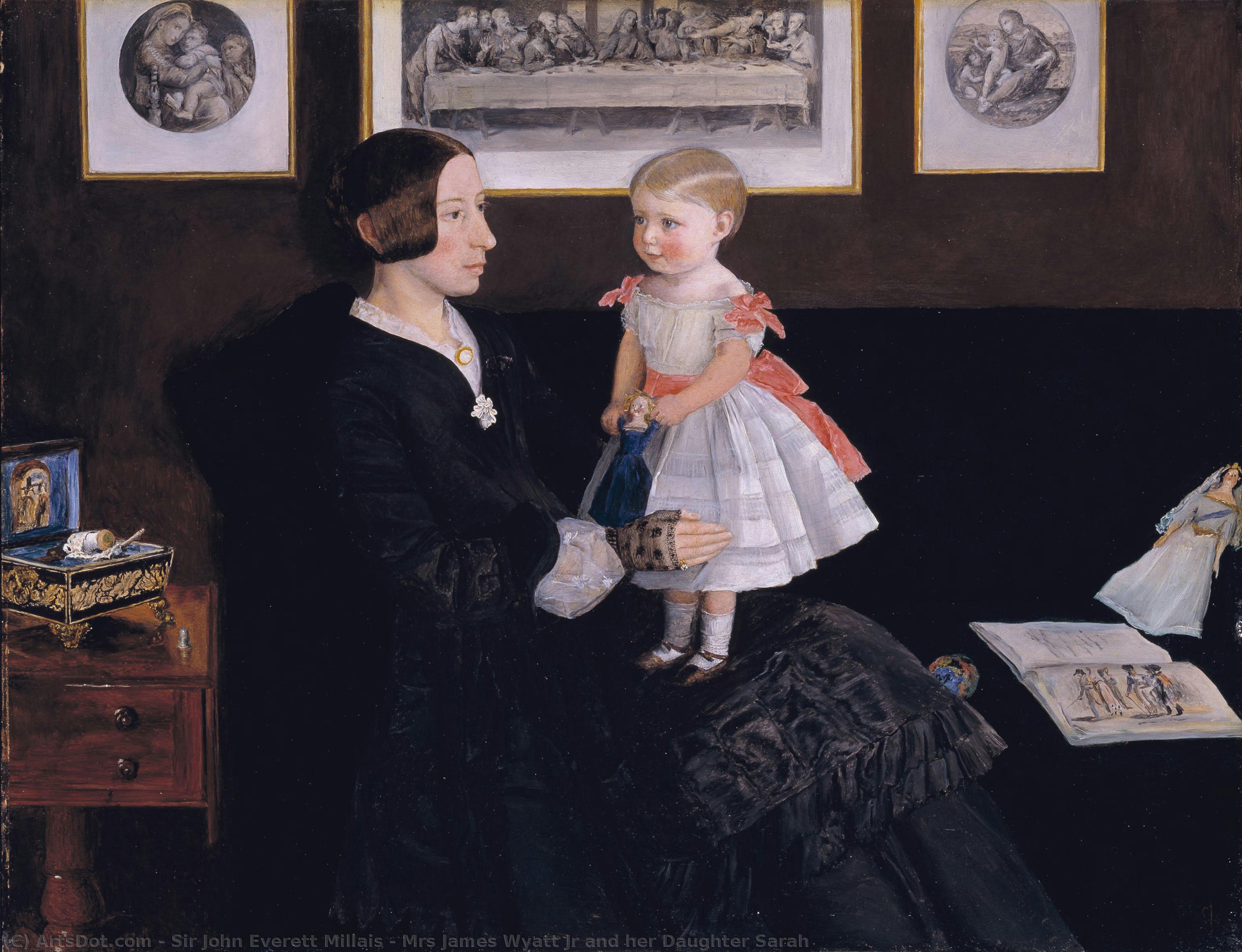 Mrs James Wyatt Jr And Her Daughter Sarah — Sir John Everett Millais