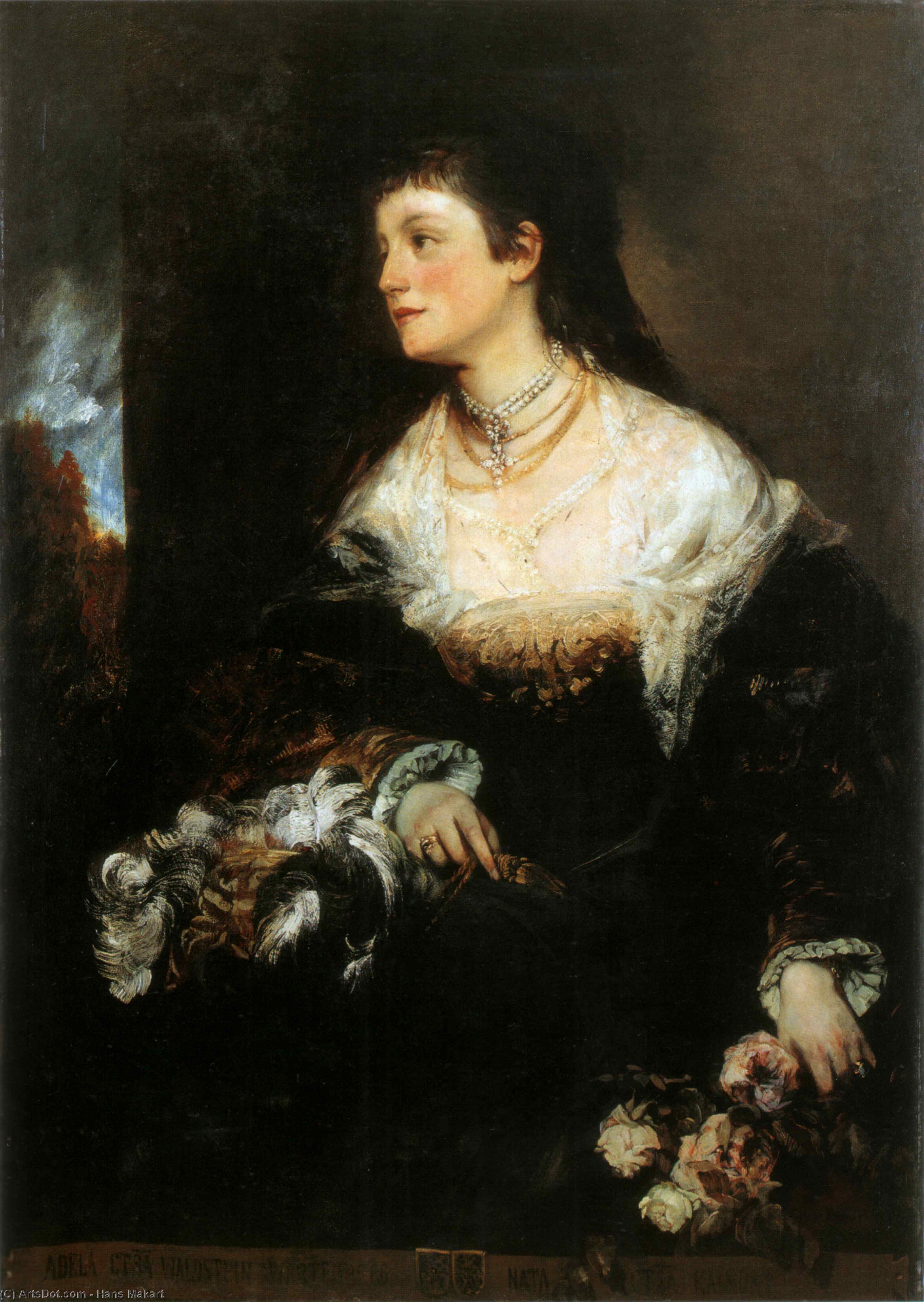Adele Gräfin Waldstein-wartenberg — Hans Makart