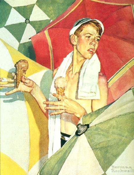 Melting Ice Cream — Norman Rockwell